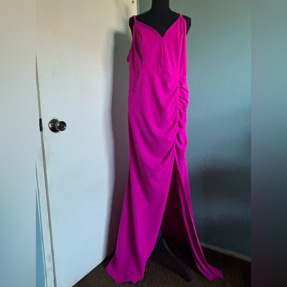 Emerald Sundae Vibrant Pink Maxi Dress